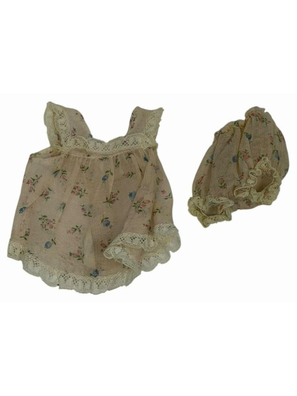 TAGGED Vintage 1950s Little Miss Revlon #9177 Shorty Nightgown Sheer Floral Pink